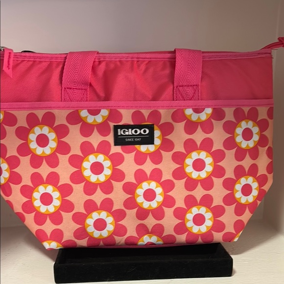 Igloo Pink and Orange Floral Tote Bag - Picture 1 of 1